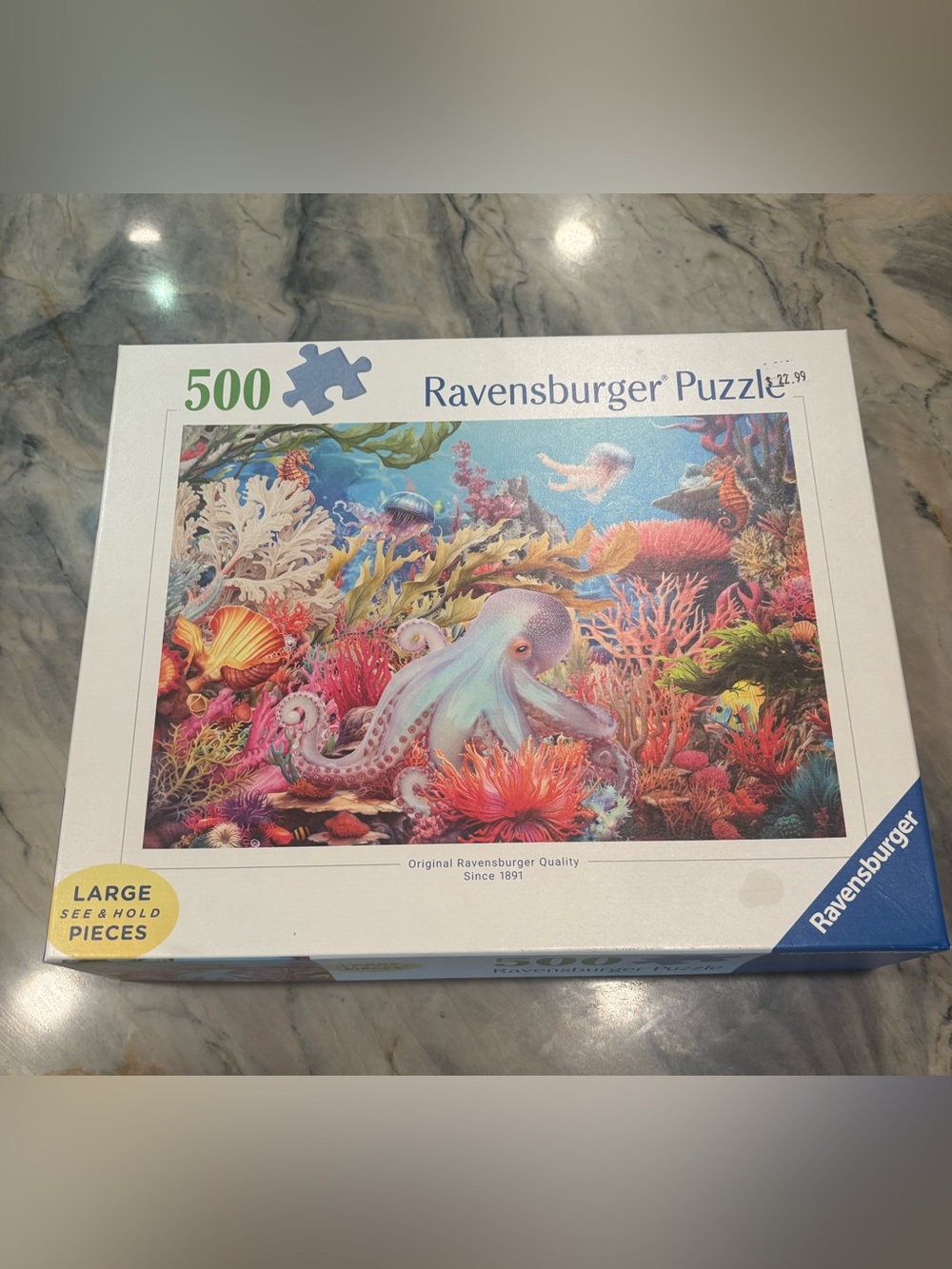 Ravensburger Octopus Reef Puzzle, 500 large pieces